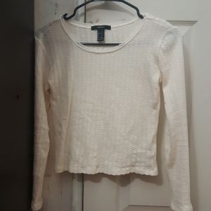 cream knit shirt